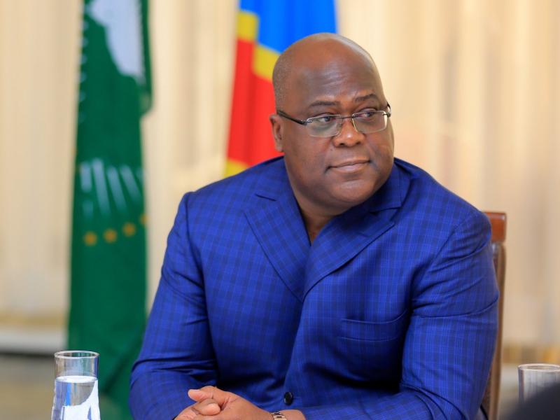 Le chef de l'État Félix Antoine Tshisekedi Tshilombo 