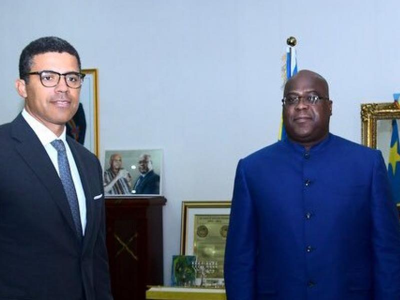 Sindika Dokolo et Félix Tshisekedi