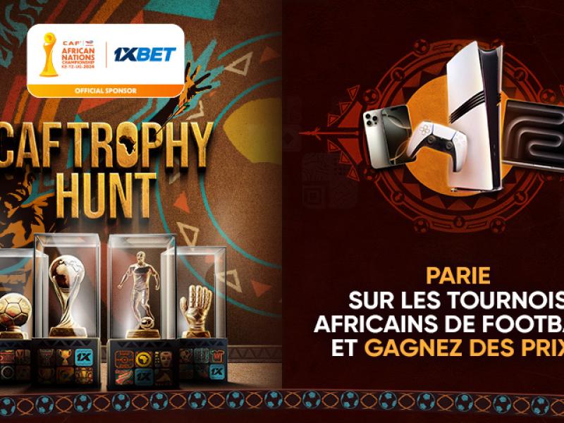 CAF Trophy Hunt : gagne des Samsung Galaxy, des GoPro HERO13, des PlayStation 5 Pro et d'autres prix grâce à la promotion 1xBet !